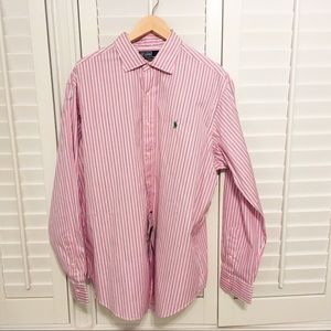 NWT Ralph Lauren Polo XL striped men’s dress shirt